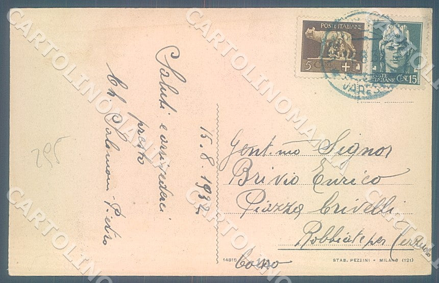 Varese Venegono Seminario Arcivescovile Milano cartolina JK7772 – retro