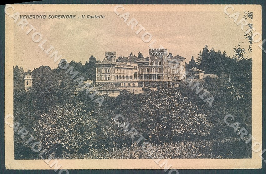 Varese Venegono Castello PIEGA ANGOLO cartolina JK7773 – fronte