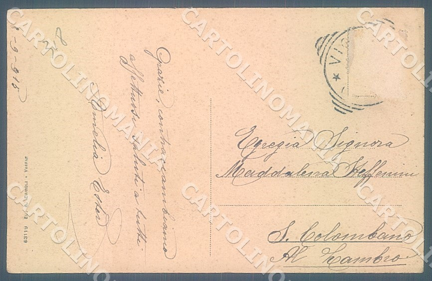 Varese Viggiù Chiesa saluto da cartolina JK7783 – retro