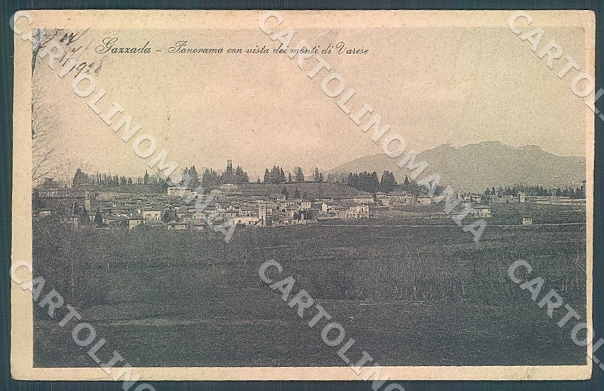 Varese Gazzada PIEGHE cartolina JK7785 – fronte