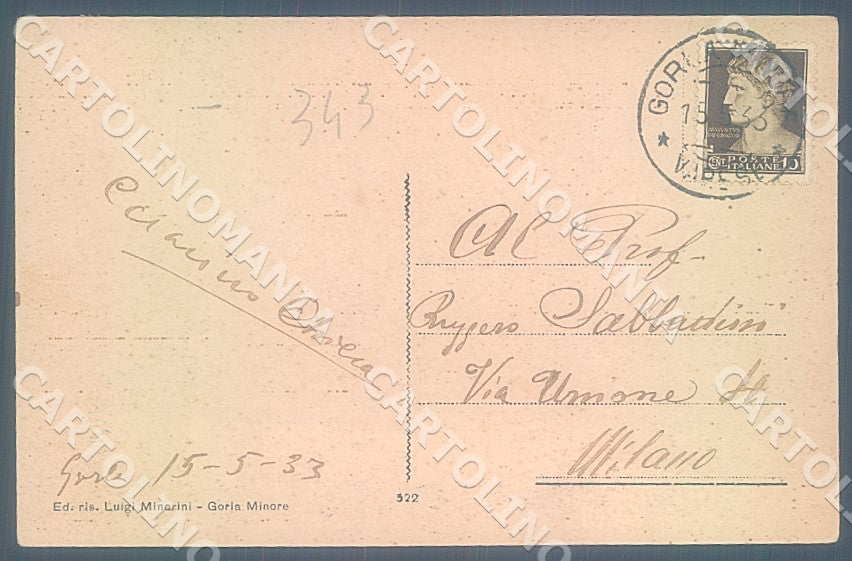 Varese Gorla Minore Collegio Rotondi cartolina JK7791 – retro