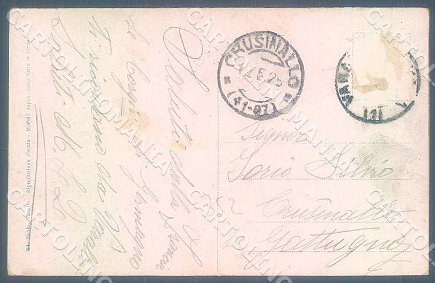 Vercelli Fobello Costumi Valsesia Battesimo cartolina JK7793 – retro