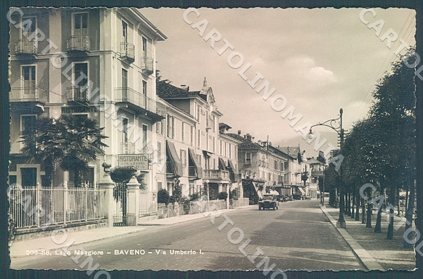 Verbania Baveno Via Umberto I Brunner 206-68 Foto cartolina JK7796 – fronte