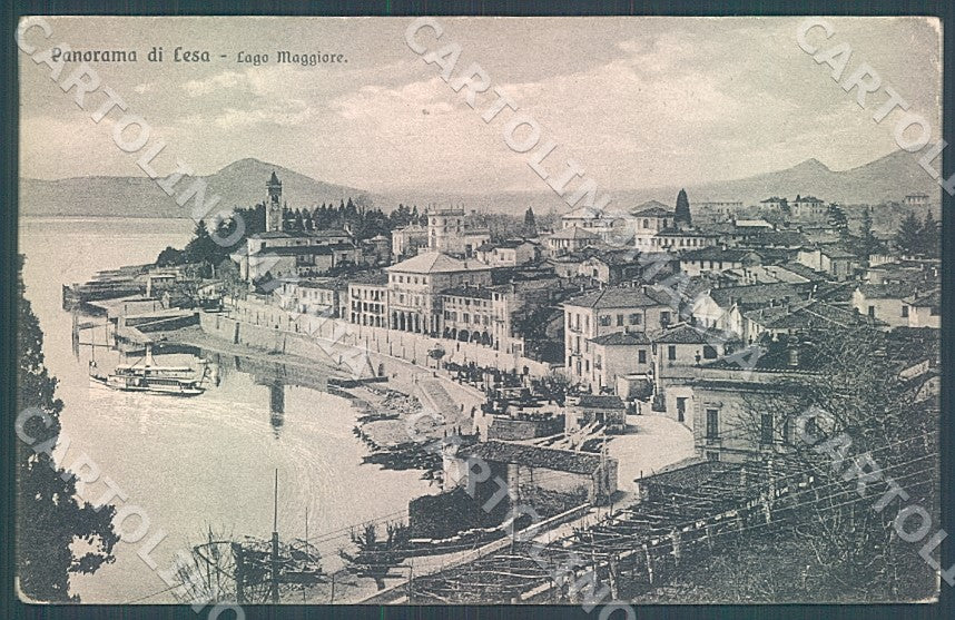 Novara Lesa Lago Maggiore Battello cartolina JK7797 – fronte