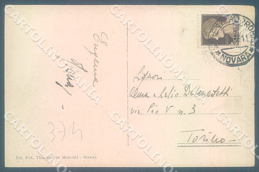 Verbania Stresa Lido Elioterapia Foto cartolina JK7798 – retro