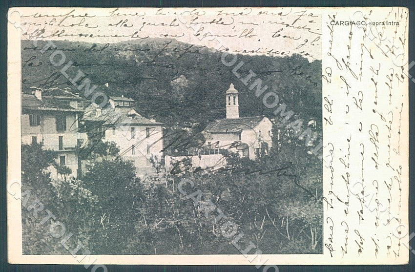 Verbania Intra Cargiago cartolina JK7807 – fronte