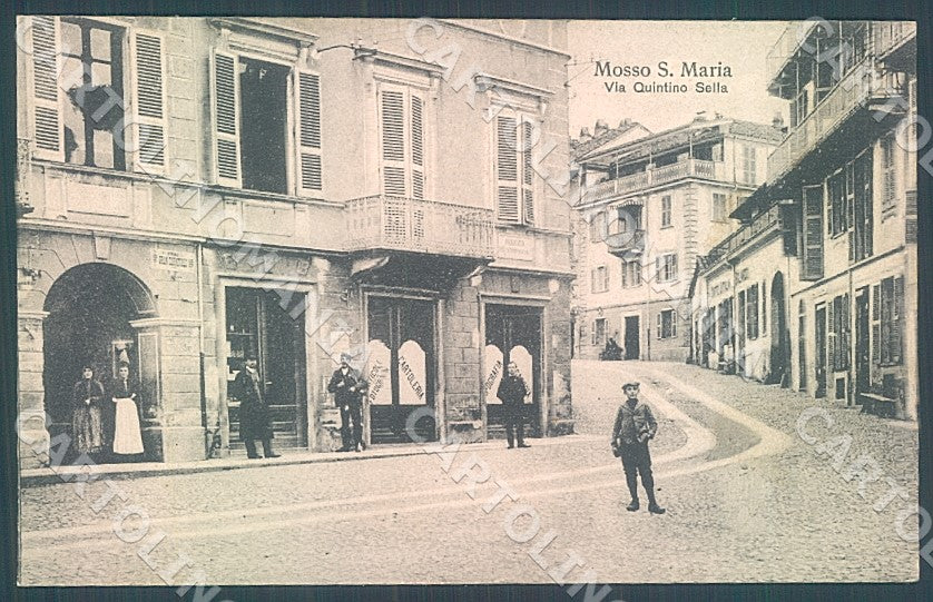 Biella Mosso Santa Maria Via Quintino Sella Cartoleria Negozio cartolina JK7812 – fronte