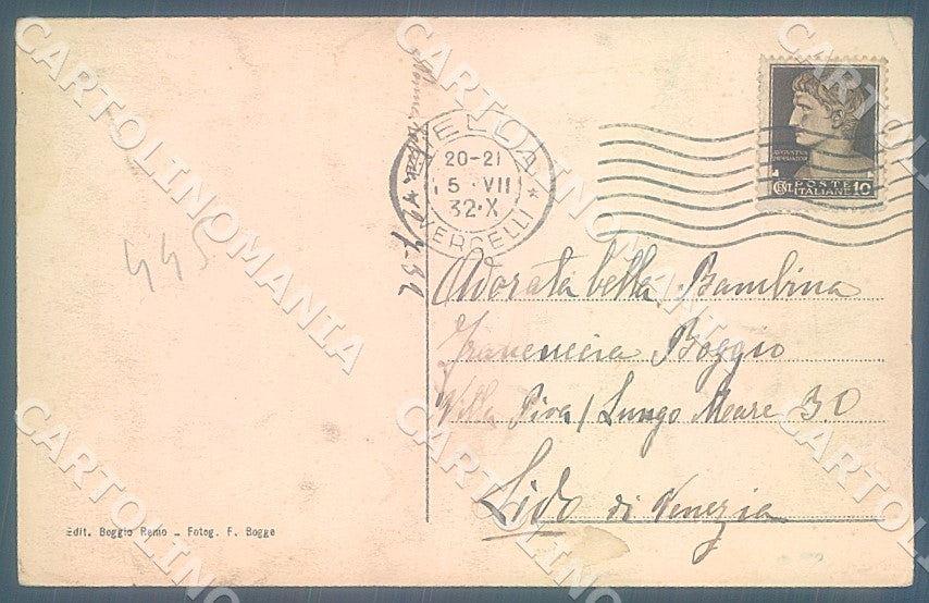 Biella Mosso Santa Maria Villa Emilia ABRASA cartolina JK7816 – retro