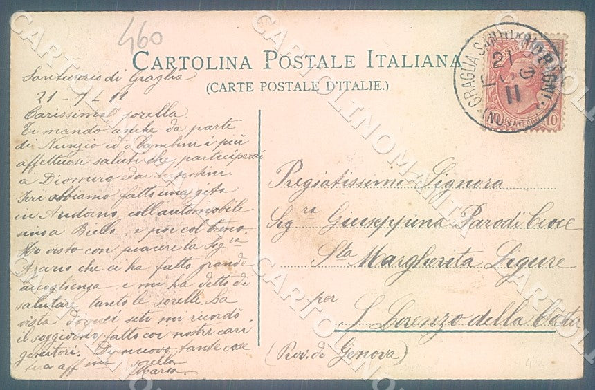 Biella Andorno saluti da cartolina JK7820 – retro