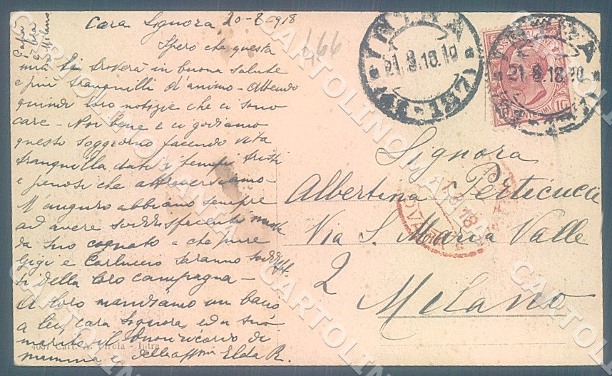 Verbania Bureglio saluto da cartolina JK7823 – retro