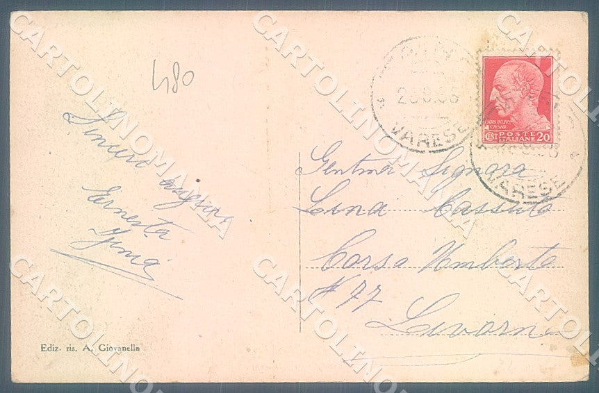 Varese Taino Villa Ascoli cartolina JK7831 – retro