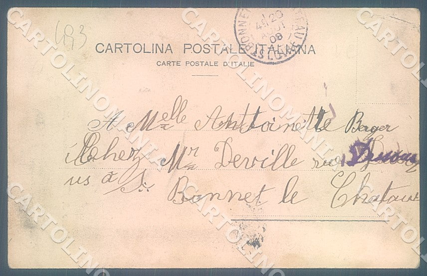 Biella Mosso Santa Maria Monumento Medico Sella cartolina JK7834 – retro
