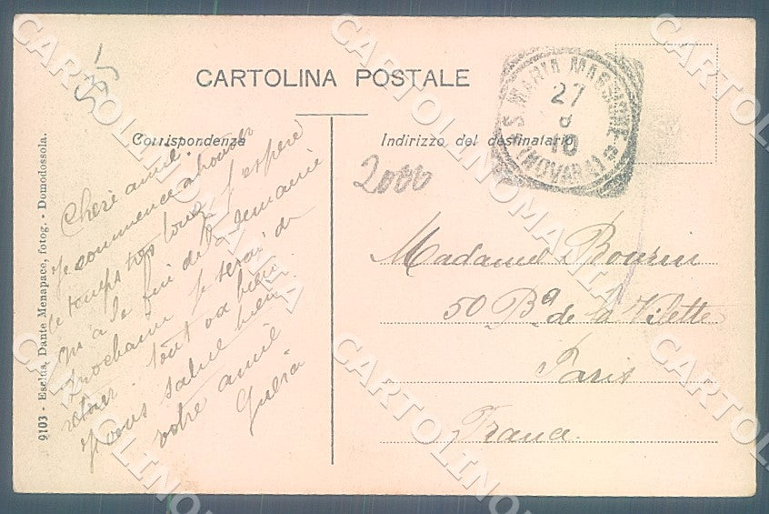 Verbania Re Val Vigezzo Interno Santuario cartolina JK7841 – retro