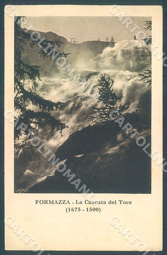 Verbania Val Formazza Cascata Toce PIEGA cartolina JK7852 – fronte