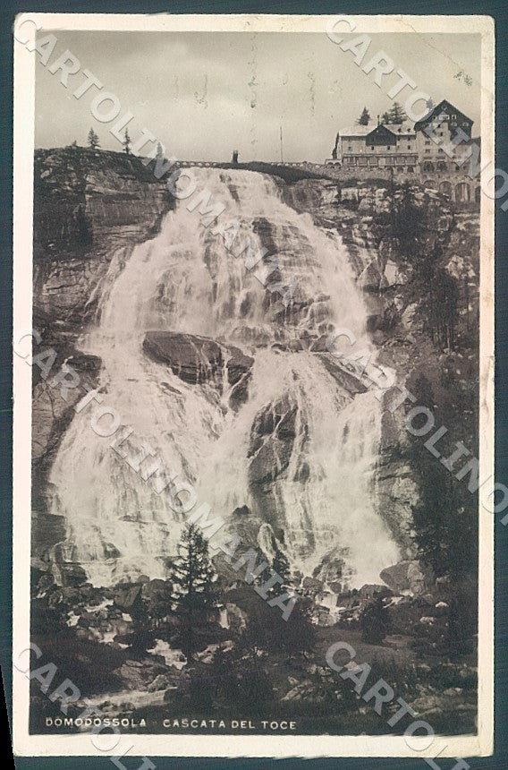 Verbania Val Formazza Cascata Toce PIEGA Foto cartolina JK7853 – fronte