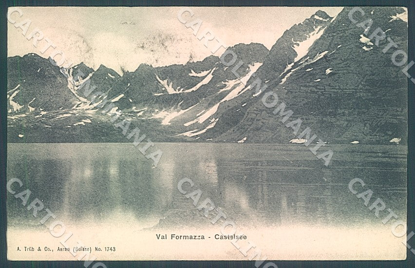 Verbania Val Formazza Lago Castel cartolina JK7854 – fronte