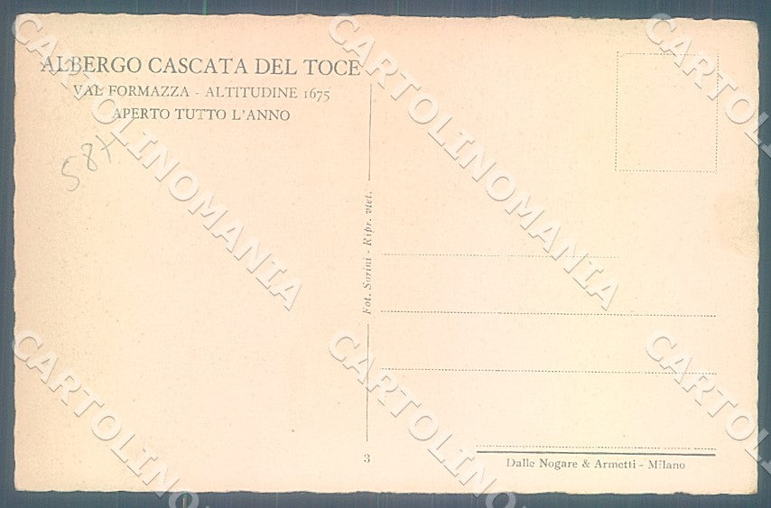 Verbania Val Formazza Canza cartolina JK7855 – retro