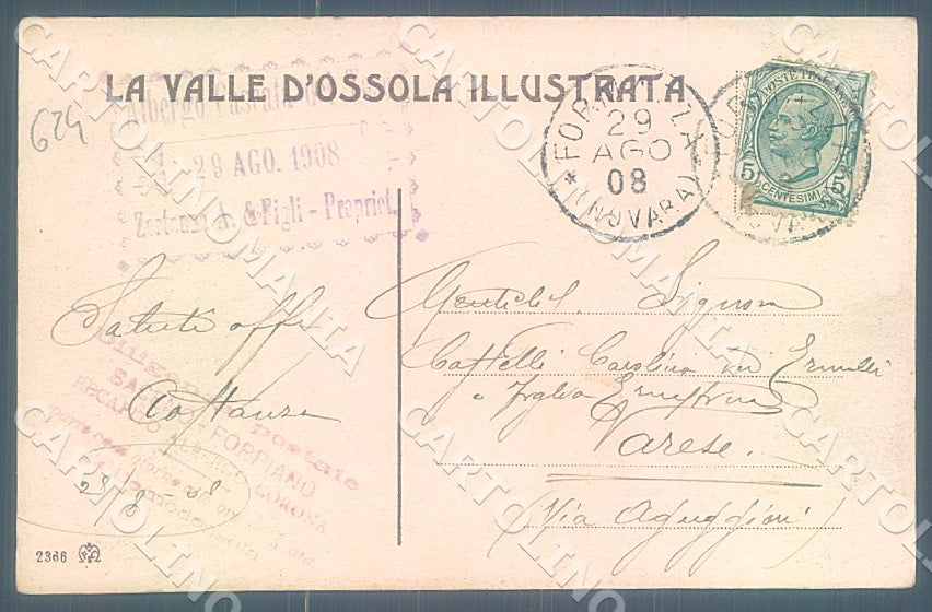 Verbania Val Formazza Toce cartolina JK7863 – retro
