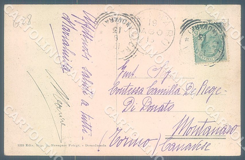 Verbania Craveggia Valle Vigezzo cartolina JK7864 – retro