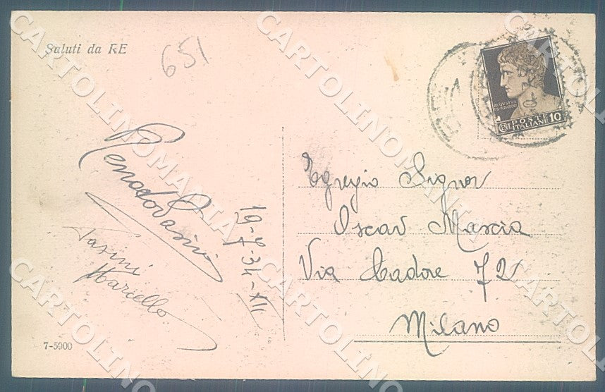 Verbania Re Valle Vigezzo cartolina JK7868 – retro