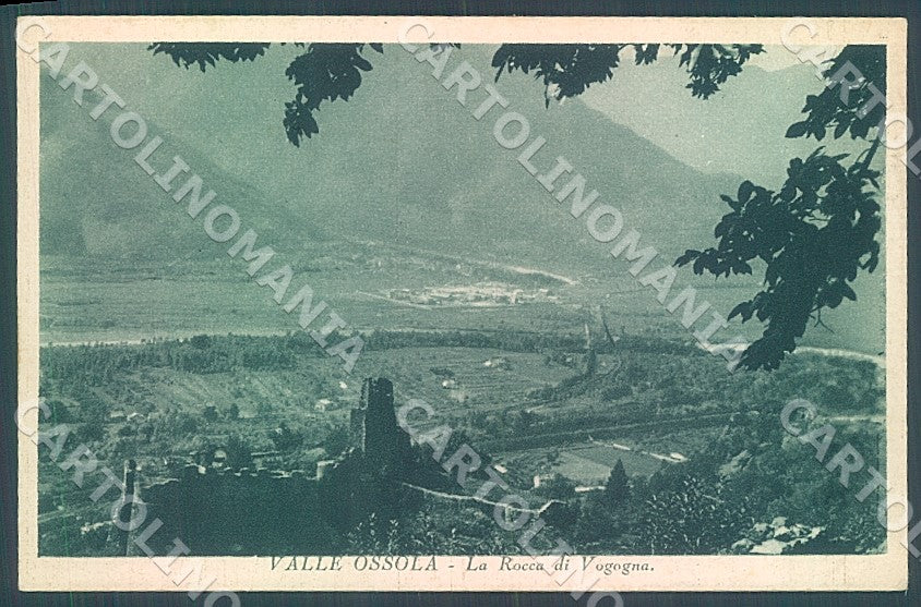 Verbania Vogogna Valle d'Ossola Rocca cartolina JK7872 – fronte