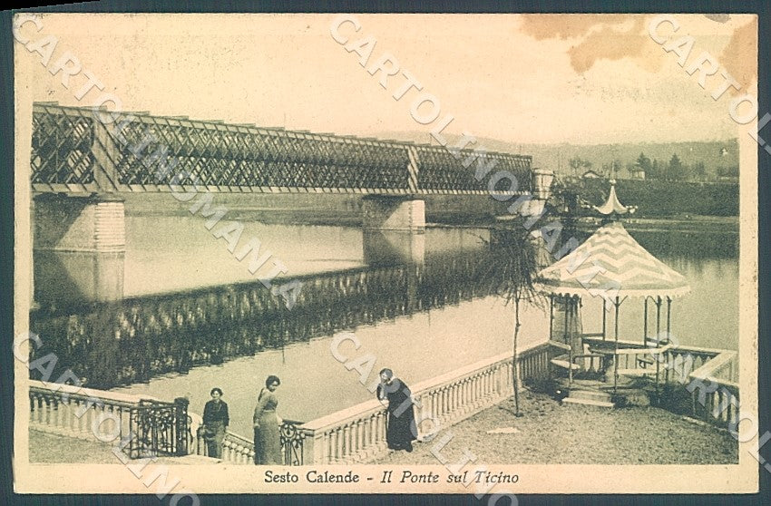 Varese Sesto Calende Ponte Ticino MACCHIE cartolina JK7874 – fronte