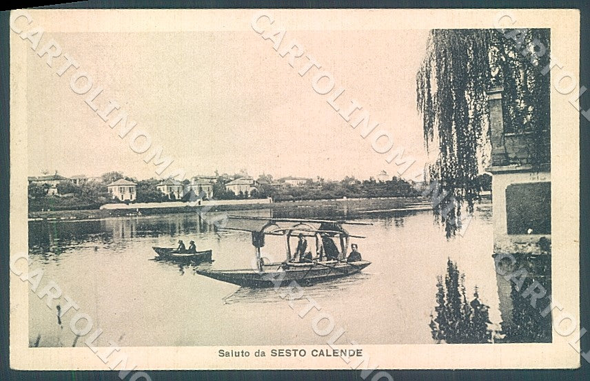 Varese Sesto Calende saluto da cartolina JK7875 – fronte