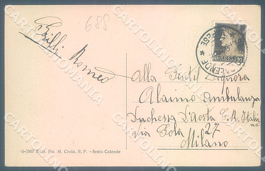 Varese Sesto Calende saluto da cartolina JK7875 – retro