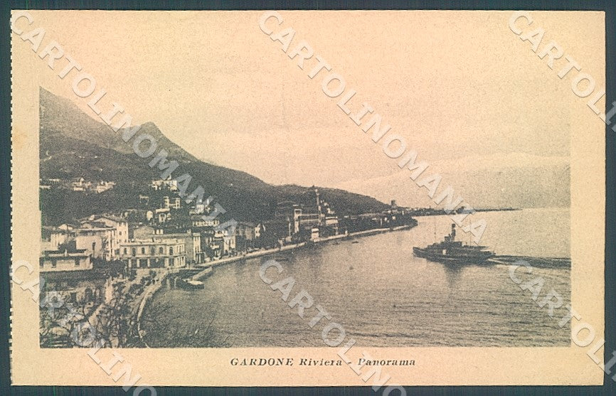 Brescia Gardone Riviera Lago di Garda PIEGA cartolina JK7883 – fronte
