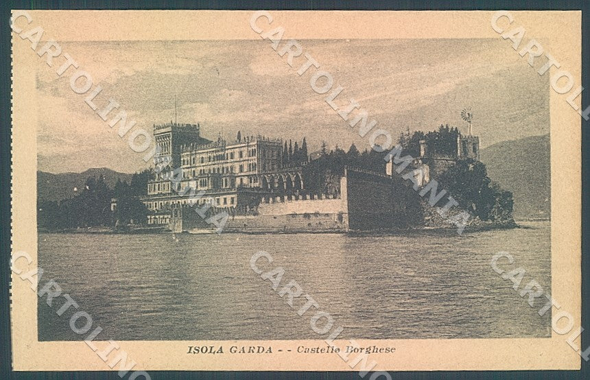 Brescia Isola Lago di Garda Castello Borghese cartolina JK7887 – fronte