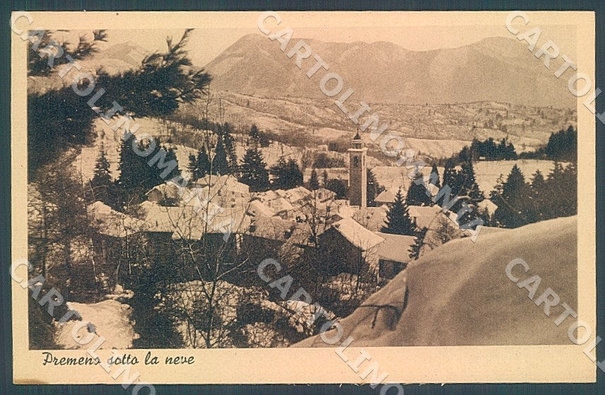 Verbania Premeno Nevicata cartolina JK7889 – fronte