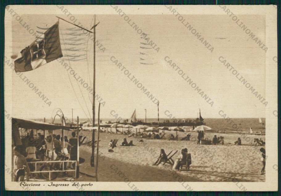 Rimini Riccione PIEGHINA FG cartolina KB0004 – fronte