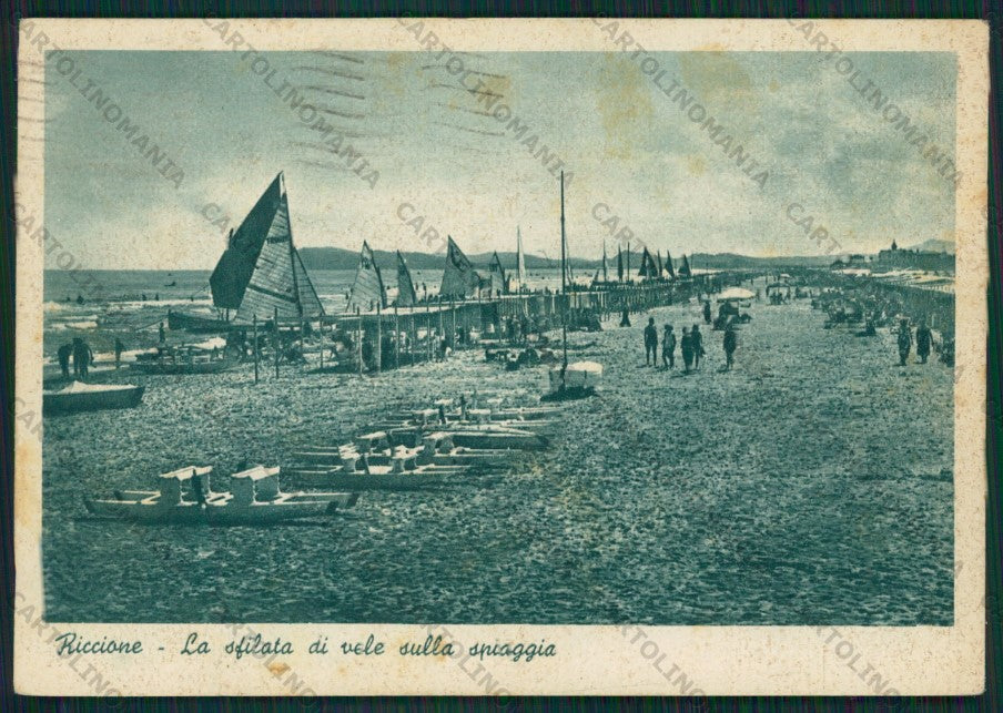 Rimini Riccione FG cartolina KB0010 – fronte