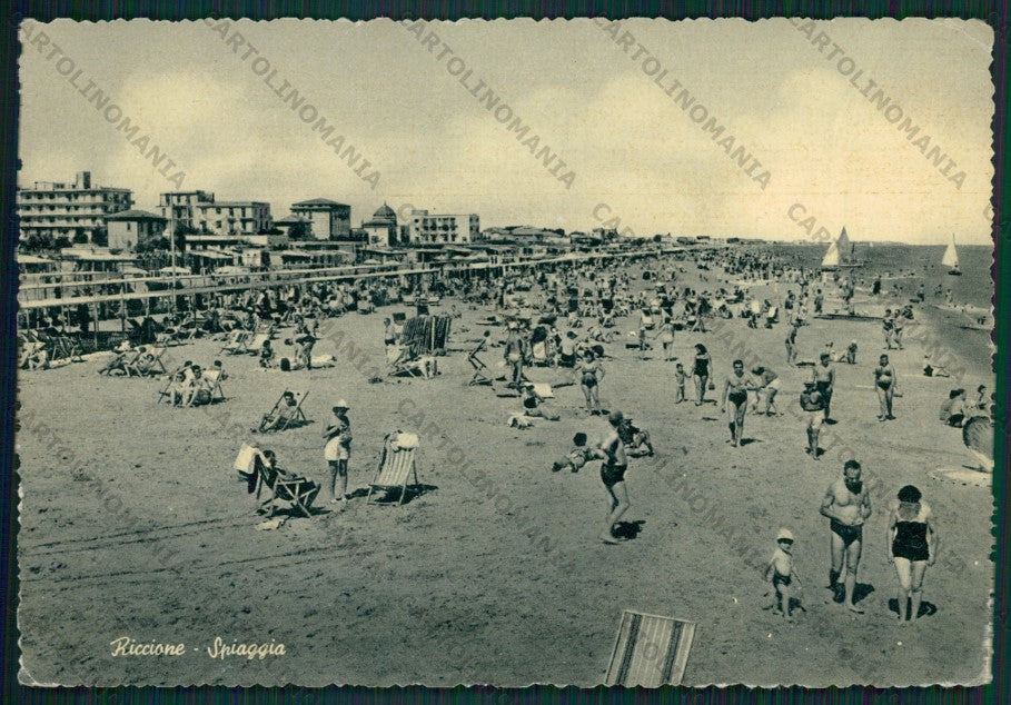 Rimini Riccione FG cartolina KB0026 – fronte