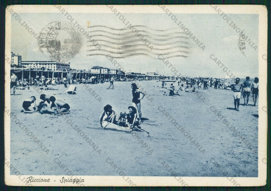 Rimini Riccione PIEGHINA FG cartolina KB0032 – fronte