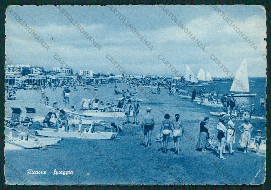 Rimini Riccione PIEGHE FG cartolina KB0036 – fronte