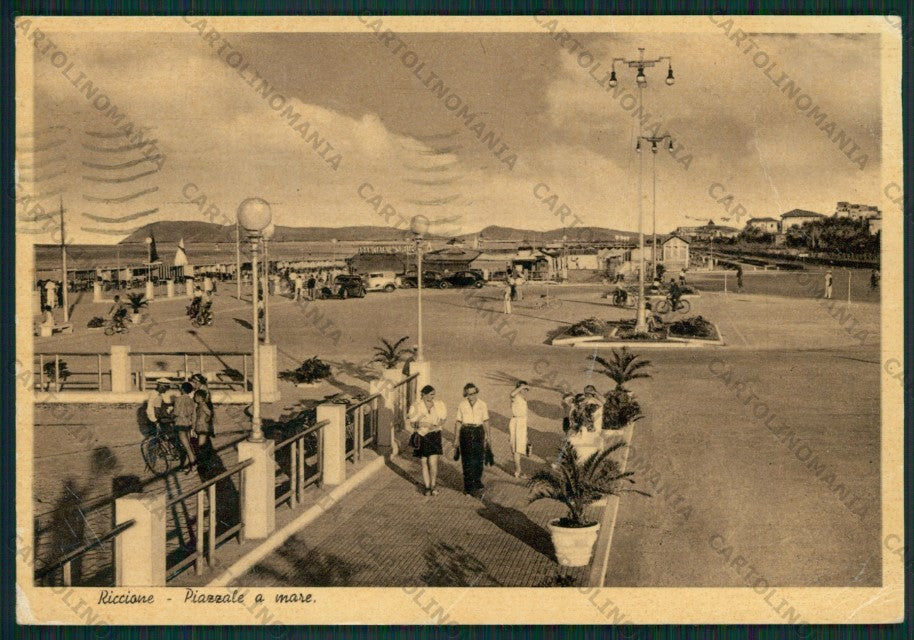 Rimini Riccione Auto PIEGHINA FG cartolina KB0046 – fronte
