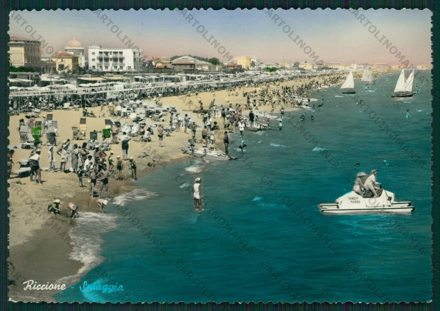 Rimini Riccione Foto FG cartolina KB0068 – fronte