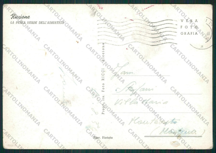 Rimini Riccione Foto FG cartolina KB0071 – retro