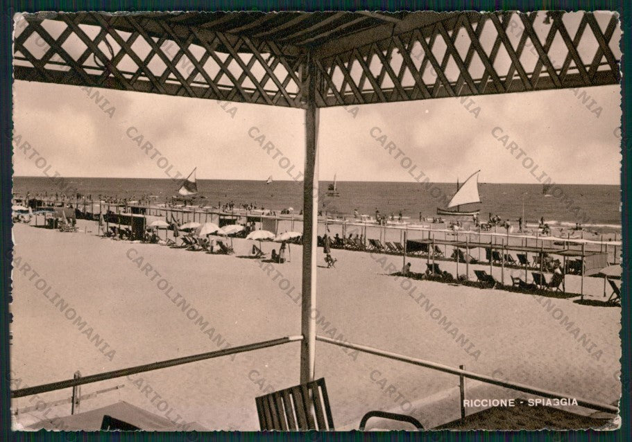 Rimini Riccione Foto FG cartolina KB0095 – fronte