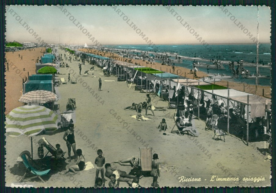 Rimini Riccione Foto FG cartolina KB0097 – fronte