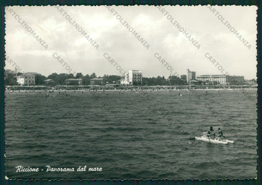 Rimini Riccione PIEGHINA Foto FG cartolina KB0100 – fronte