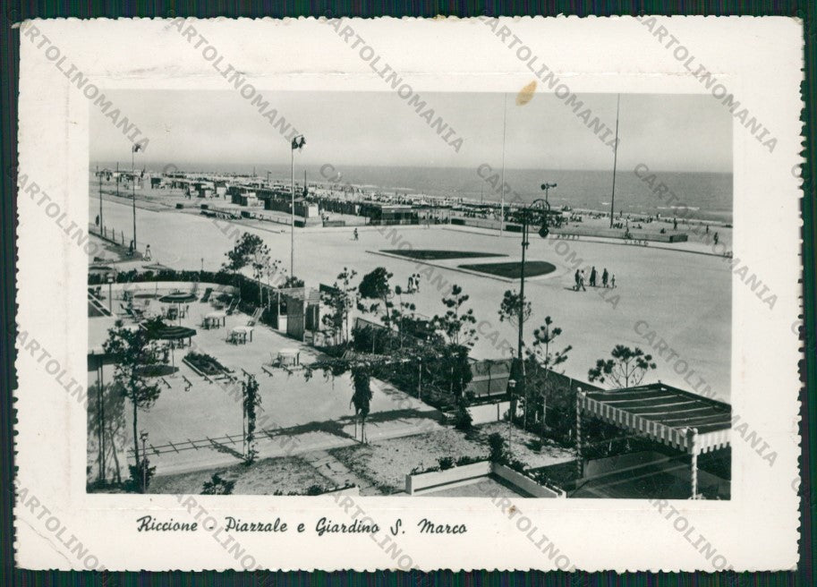 Rimini Riccione PIEGA MACCHIA Foto FG cartolina KB0101 – fronte