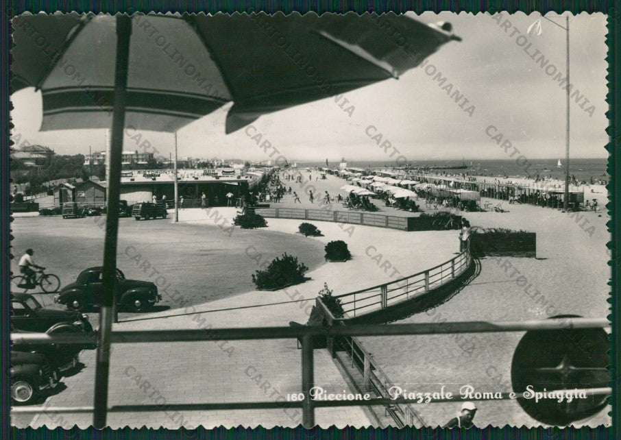 Rimini Riccione Auto Foto FG cartolina KB0102 – fronte