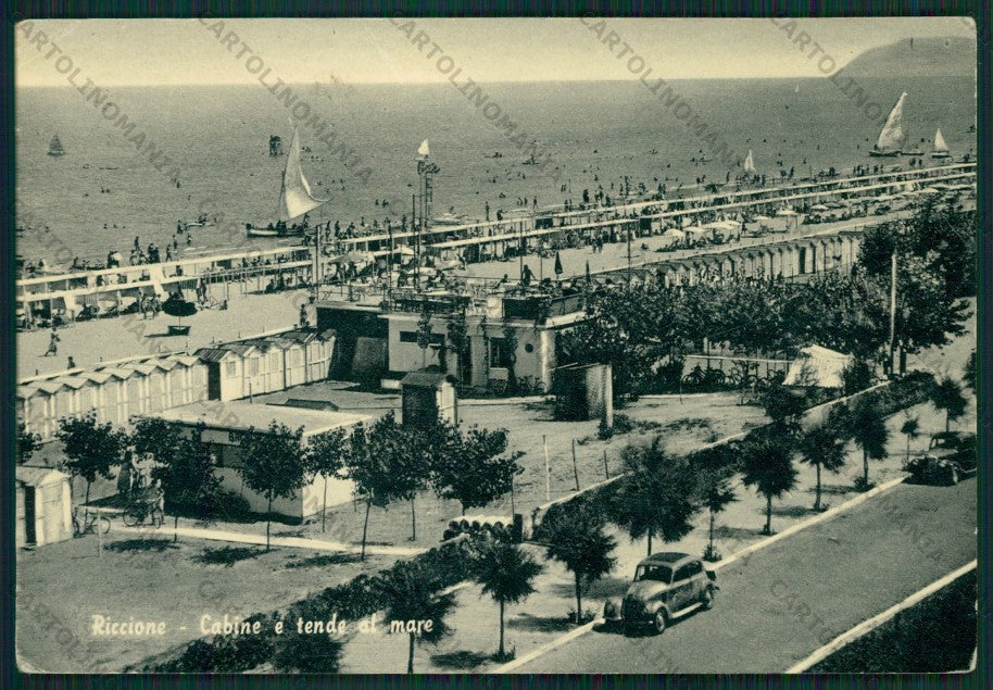 Rimini Riccione Auto PIEGHINA FG cartolina KB0110 – fronte