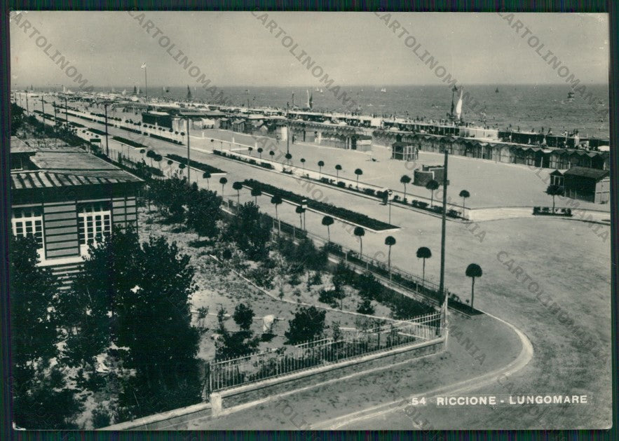 Rimini Riccione PIEGHINA Foto FG cartolina KB0122 – fronte