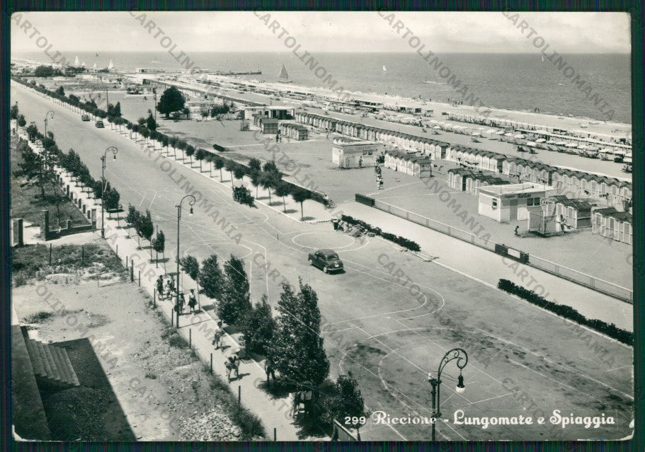 Rimini Riccione Auto Foto FG cartolina KB0125 – fronte