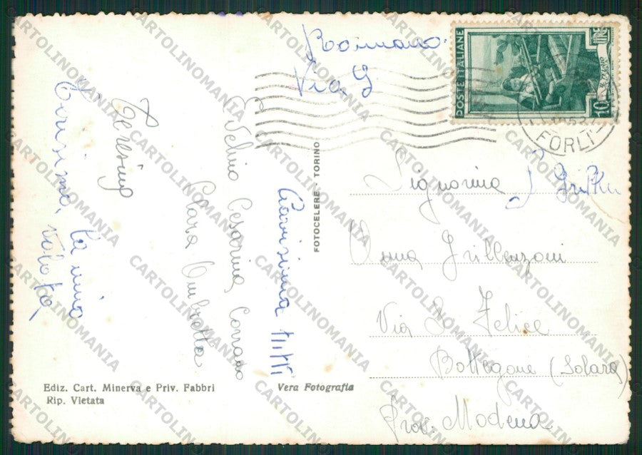 Rimini Riccione PIEGHINE Foto FG cartolina KB0128 – retro