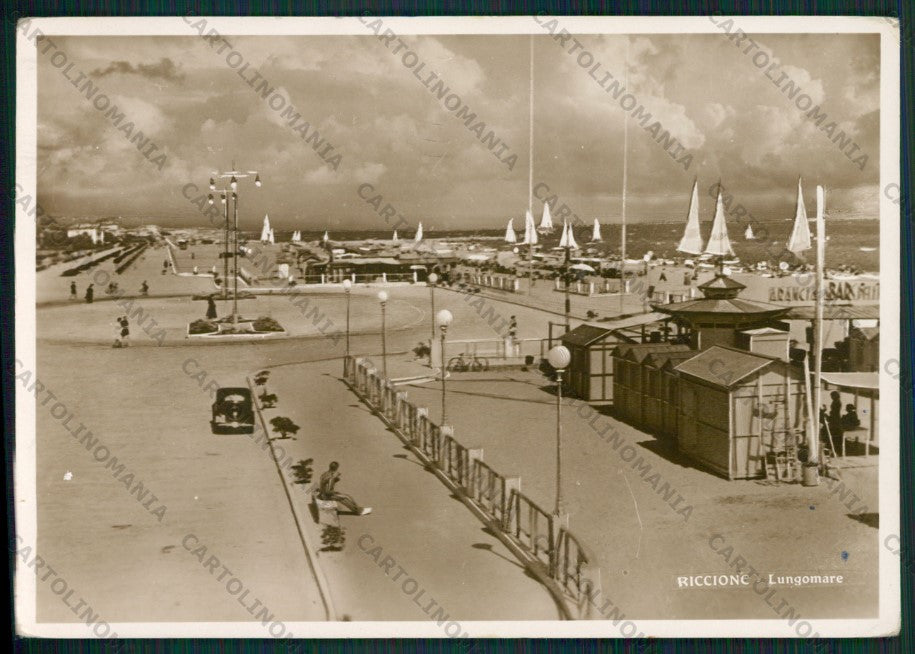 Rimini Riccione Auto Foto FG cartolina KB0130 – fronte