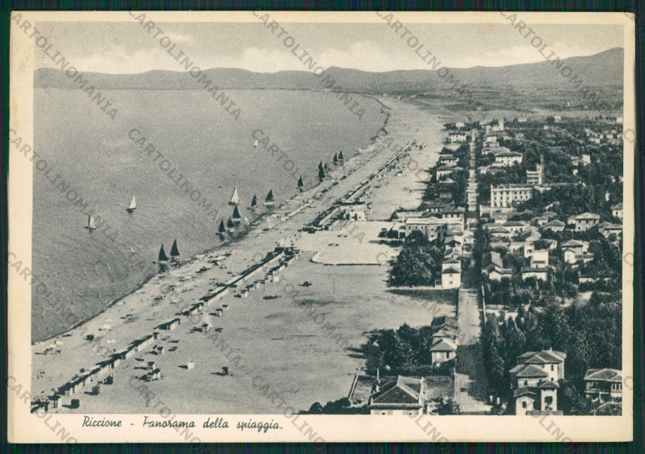 Rimini Riccione PIEGHINA FG cartolina KB0138 – fronte